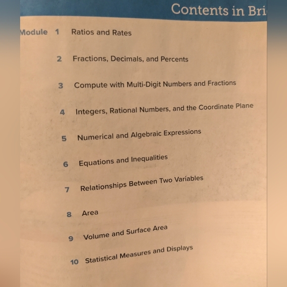 Reveal Math Course 1 Volume 2 - 6th Grade Math Book - Picture 3 of 6